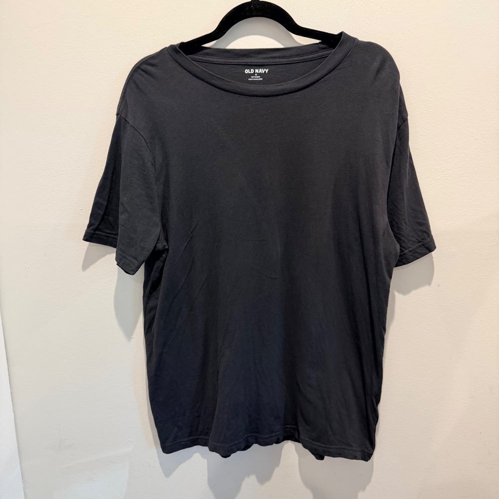 Old Navy Black Soft-Washed Core Crew T-Shirt Essential Basic | Size M